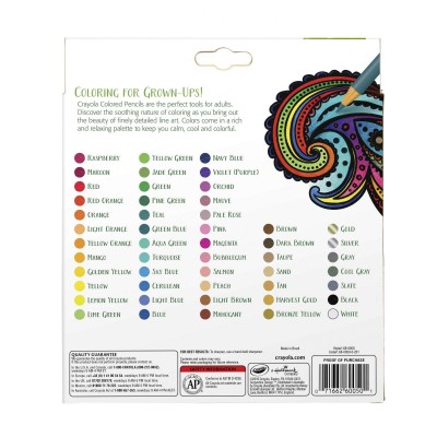 Crayola 50 Count Premium Colored Pencil Set   555496918
